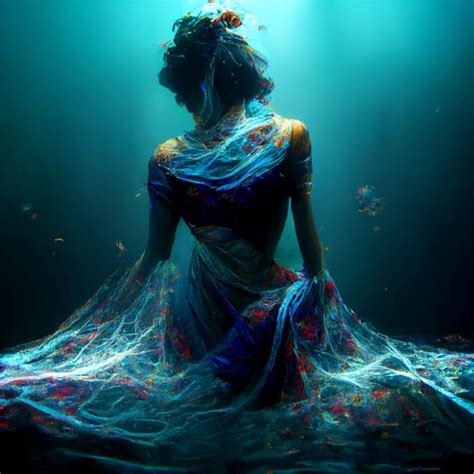 Underwater Photography Of Gorgeous Woman With Midjourney