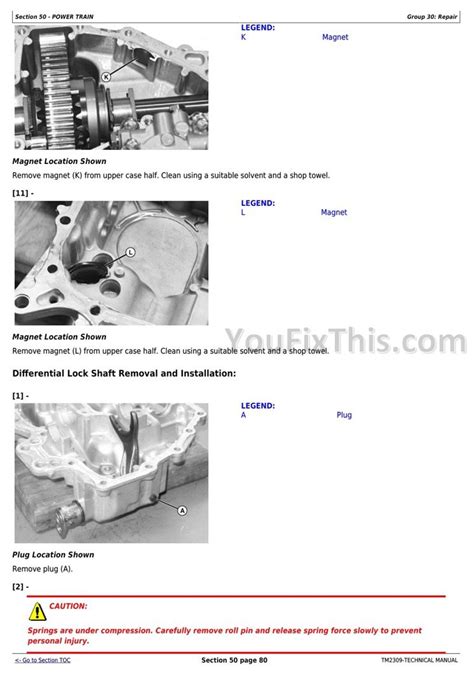 John Deere X500 X520 X530 X534 X540 Select Series Technical Repair