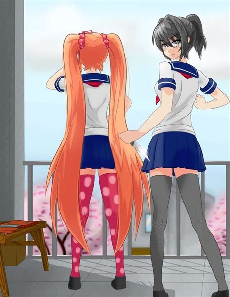 Osana And Ayona Walk Up To The School Roof Top Osana Walks Up To The