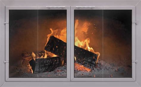Contemporary Georgian Masonry Fireplace Glass Doors Brick Anew Fireplace Glass Doors Glass