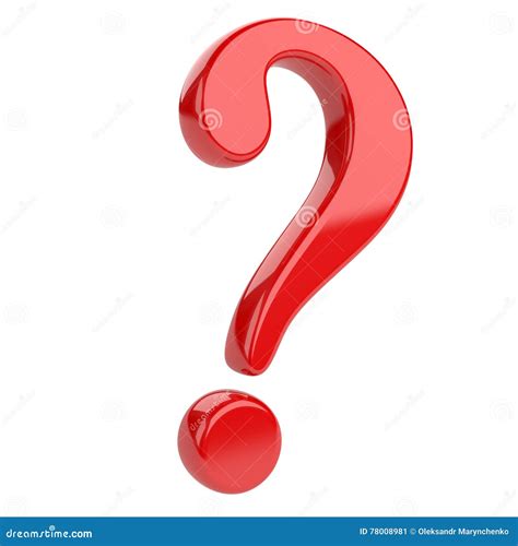 Red Glossy Question Mark Stock Illustration Illustration Of Text