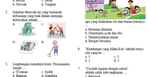 Soal uts ipa ini sudah dilengkapi dengan kunci jawaban. Soal Ujian Semester Kelas 1 Tema 6 SD/MI - antapedia.com