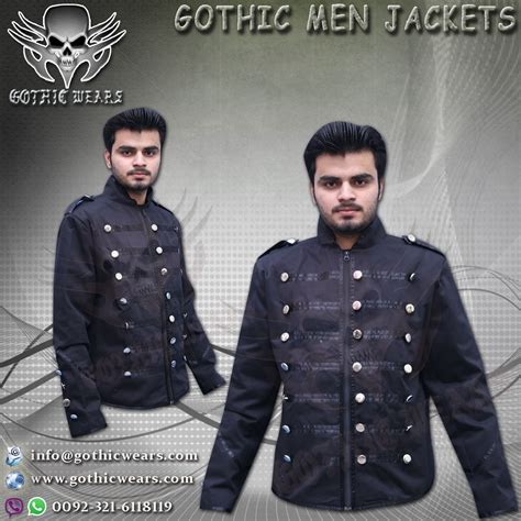 GOTHIC MEN,S JACKETS Artical No: GW-1315 Gothic Men Coats Gothic Women Coats Gothic Men Jackets ...