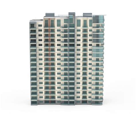 3d Model Detailed High Rise Building Complex Cgtrader
