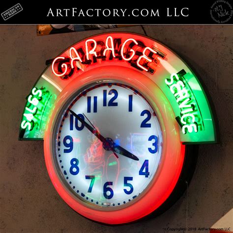 Vintage Garage Neon Clock 101 Point Neon And Electrical Restoration