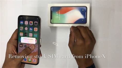 I normally carry the handy apple sim card removal tool in my wallet, but it fell out and left me with no way to eject my sim card tray. How to remove a stuck sim card from iPhone X - YouTube