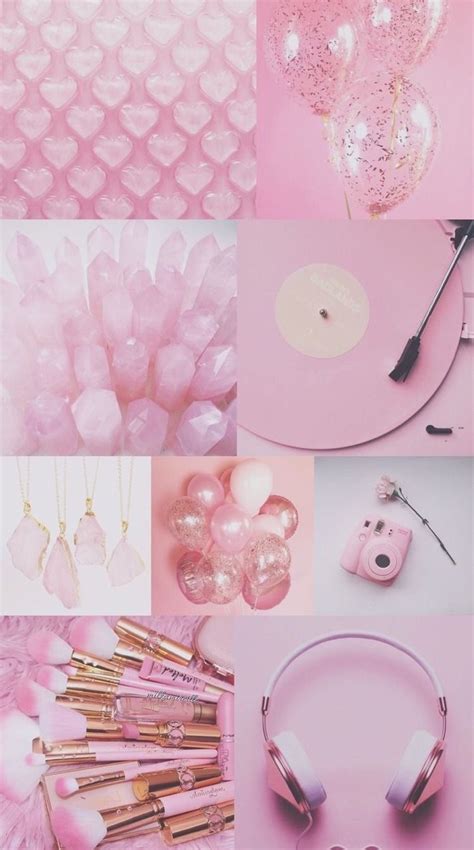 Collage Wallpapers Pink Glitter Wallpaper Pink Tumblr Aesthetic