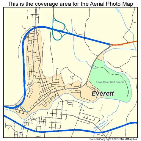 Aerial Photography Map Of Everett Pa Pennsylvania