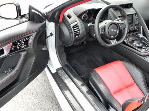 Equal parts smoke and noise. 2016 Jaguar F-TYPE R Convertible interior review | Aaron ...