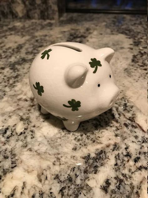 Irish Porcelain Piggy Bank Piggy Piggy Bank Unique Decor