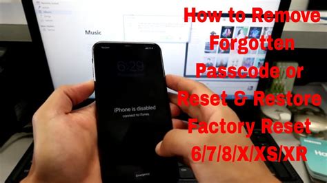 How To Remove Forgotten Passcode Of IPhone 6 7 8 X XS XR How To Reset