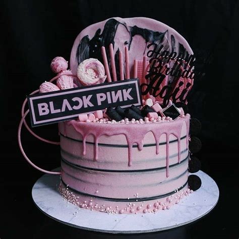 Blackpink Birthday Cake Birthday Party Kpop Pink Birthday Cakes