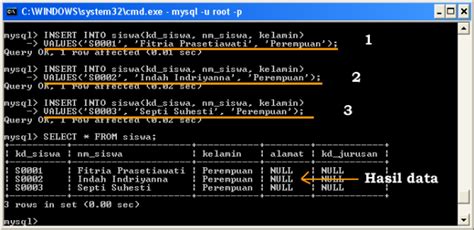 Perintah Sql Untuk Menyimpan Data Ke Dalam Database Mysql Bunafit