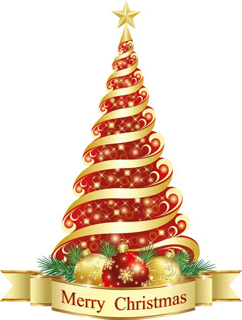 Christmas Tree Christmas Ornament Clip Art Merry Christmas Red Tree