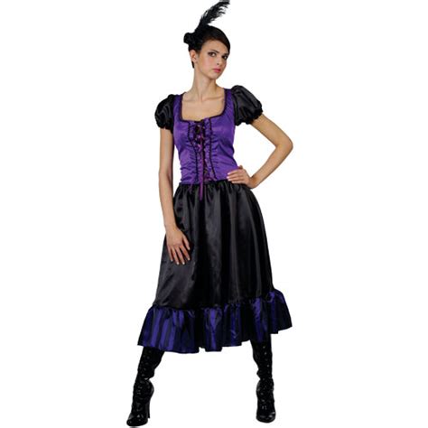 Ladies Saucy Saloon Girl Costume Outfit For Moulin Rouge Wild West