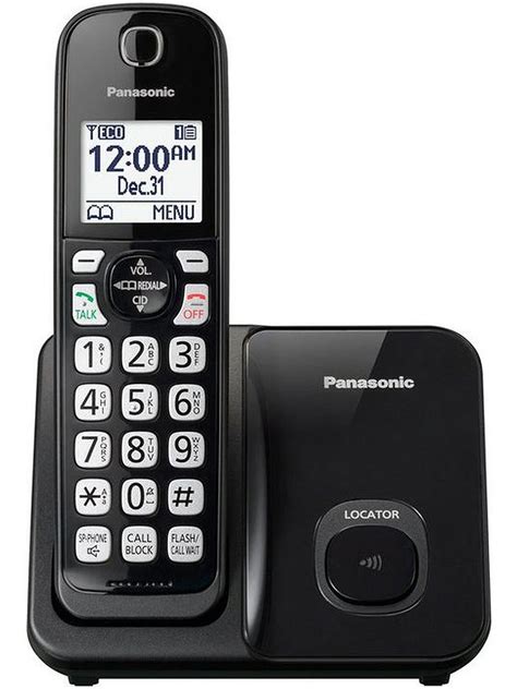 Panasonic Black Expandable Cordless Phone Kx Tgd510b