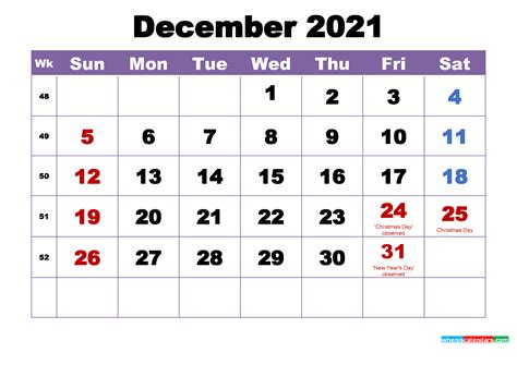 Free Pdf Month Calendar November And December 2021 Printable March
