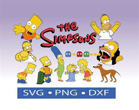 Bundle The Simpsons Svg Bart Simpsons Lisa Simpson Svg Etsy