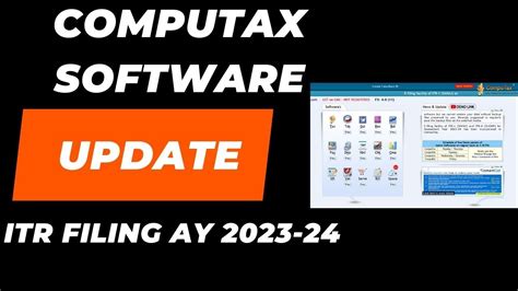 How To Update Computax Software I Itr Filing Ay I Ca Satbir Singh Youtube