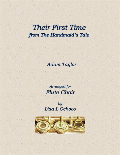 Their First Time Sheet Music Adam Taylor Woodwind Ensemble