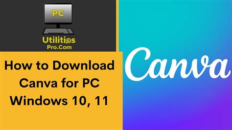 How To Download Canva For Pc Windows 10 11 Youtube