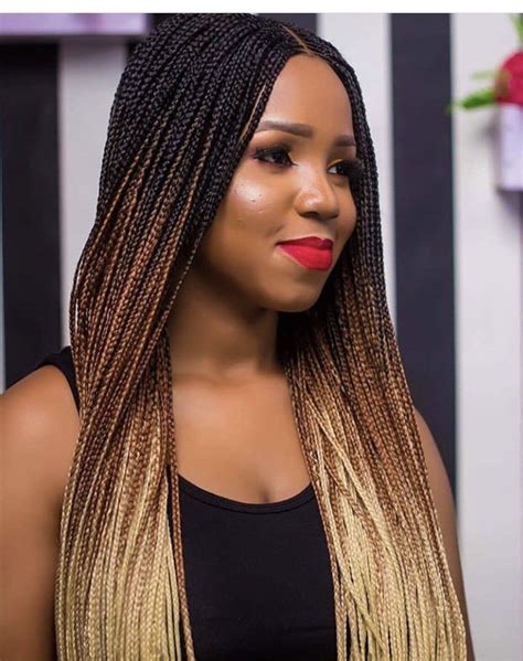 Braided 3 Tone Wigpls Chose Your Colorsthe Length In The Etsy African Braids Hairstyles