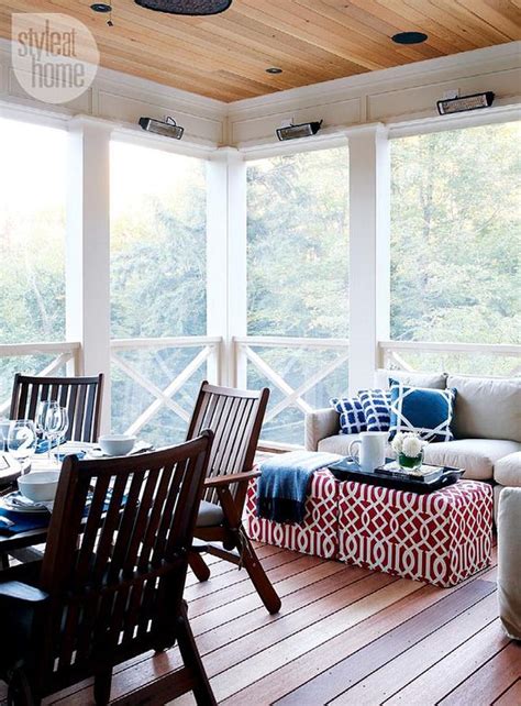 The porch has fantastic cedar shakes, a bead board ceiling and a cozy handmade porch swing. Screened Porch. Decorating and Furniture Ideas for ...