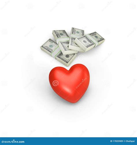 Heart With Money Stock Illustration Illustration Of Love 17025989