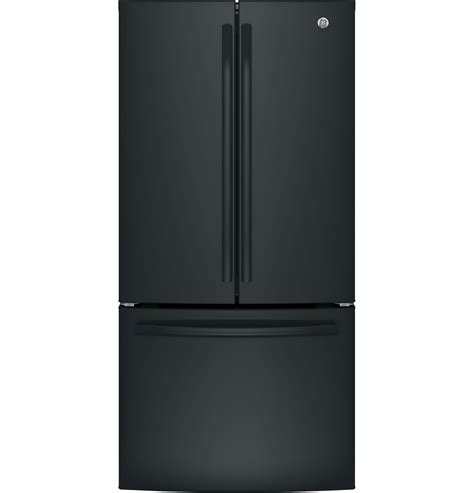 Ge Appliances Gne25jgkbb 248 Cu Ft French Door Refrigerator Black
