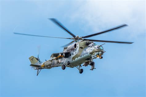 7356 Czech Air Force Mil Mi 24v Helicopter Gunship Troop Transport By