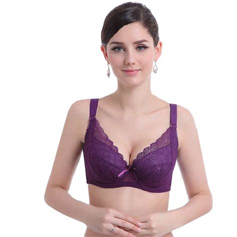 Women Bra Plus Size Sexy Push Up Minimizer Lace Busty Bras For Women