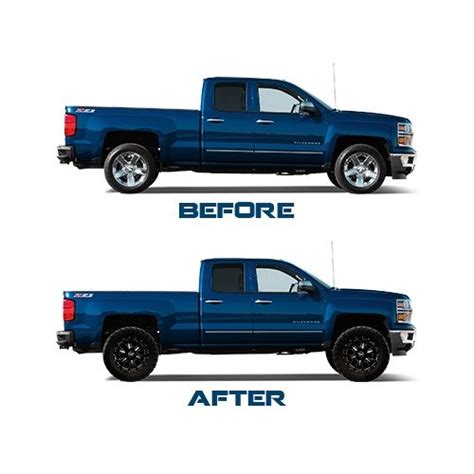 2014 Silverado Leveling Kit Before And After
