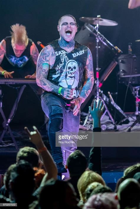 Andy Laplegua Of Combichrist Performs At Gramercy Theatre On June 8