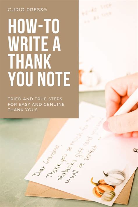 How To Write A Great Thank You Note Thank You Notes Great Thank You