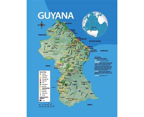 Map Showing How The Amerindians Came To Guyana Map Of Map Showing How