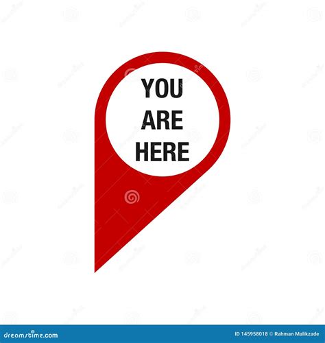 You Are Here Icon You Here Icon On White Image Photo Free Trial