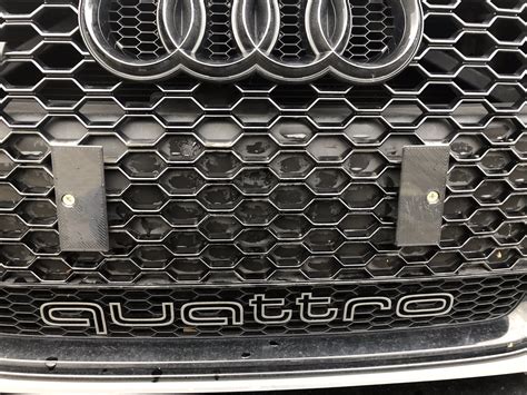 Sportback Gloss Black Number Plate Holder Audi