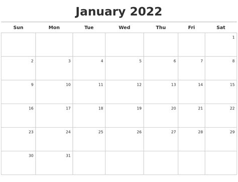 Printable Jan 2022 Calendar Printable Word Searches