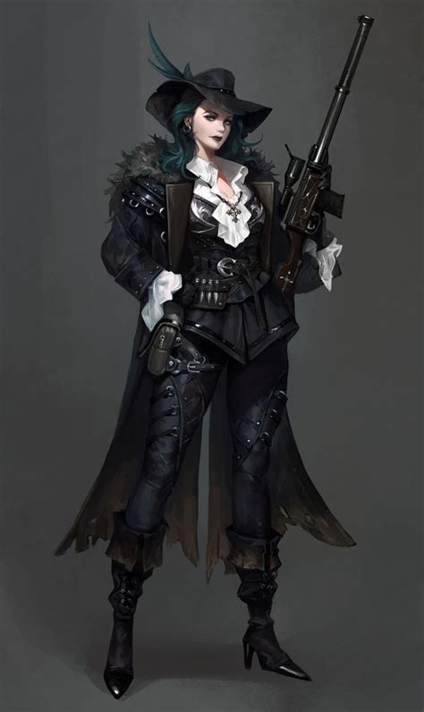 Artstation Vampire Hunter Sunong Character Portraits Steampunk