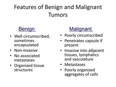 Benign And Malignant Tumors What Is The Difference