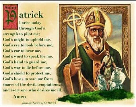 Saint Patrick Prayer St Patricks Day Quotes St Patrick Prayer Gods