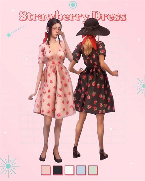 Best Sims 4 Strawberry Dress Cc To Try Out Fandomspot Parkerspot
