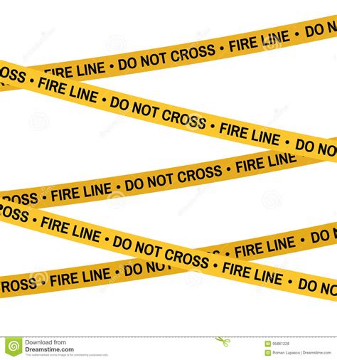 Crime Scene Yellow Tape Police Line Do Not Cross Fire Line Tape