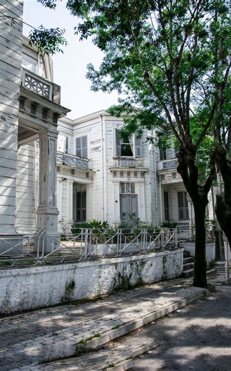 Old White Building On The Island Buyukada Princes Islands Istanbul