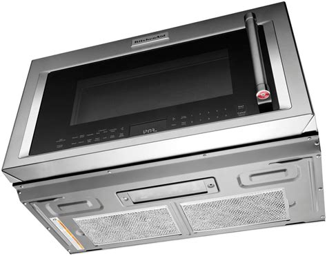 KitchenAid 1 9 Cu Ft Convection Over The Range Microwave With Sensor
