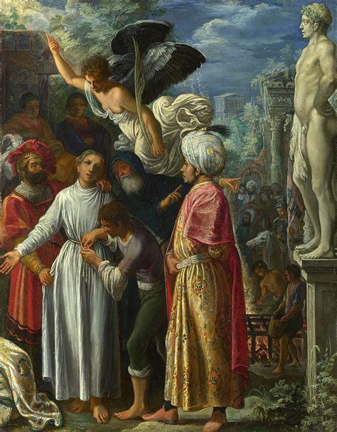 Saint Lawrence Prepared For Martyrdom Painting By Adam Elsheimer Fine