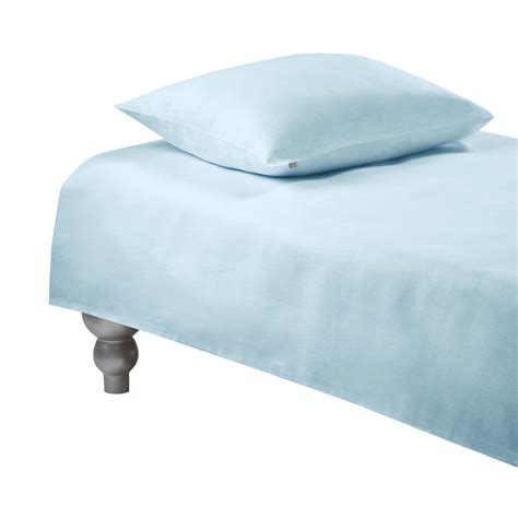 Pillowcase Plain Baby Blue Zizi Linen Home Textiles