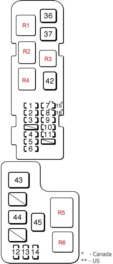 Fuse Box Diagram Toyota Celica T200 Carina Ed Exiv And Relay With