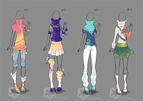 Colorful Outfit Designs Sold By Nahemii San On Deviantart