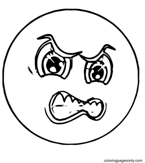 29 Free Printable Angry Face Coloring Pages